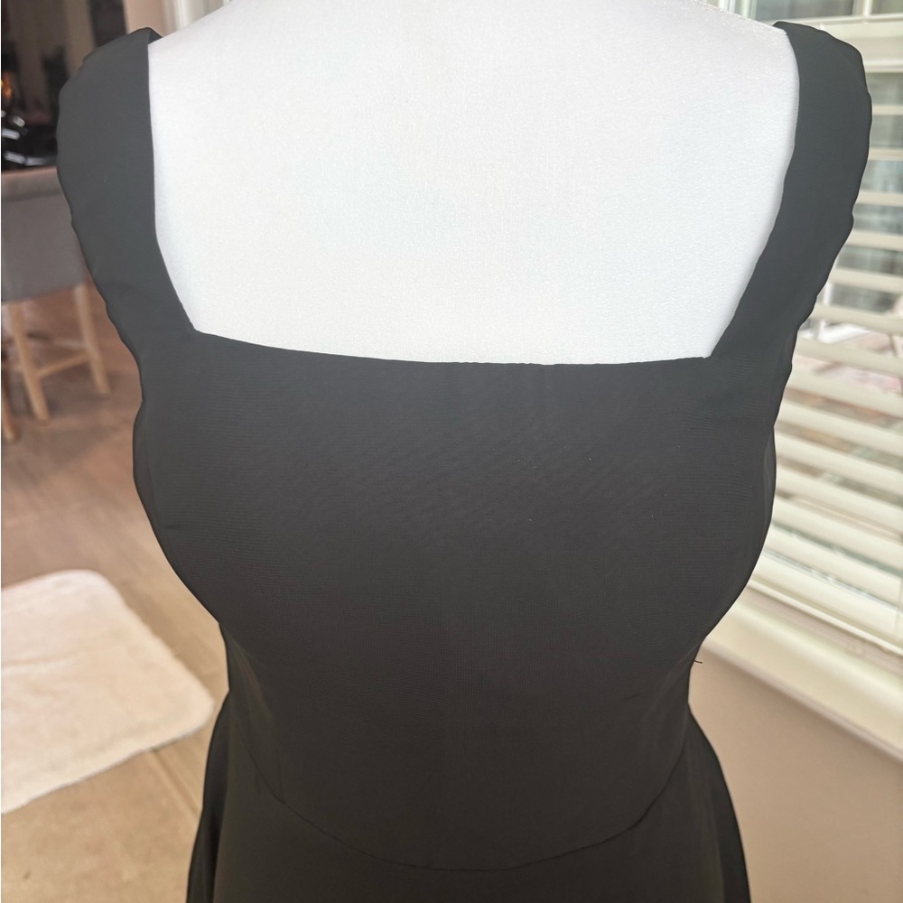 NWOT Basic Black Dress Sleeveless Square Neckline NWOT Size M/8 - Picture 3 of 9